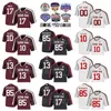 NCAA College Football Am Texas Aggies Jersey 10 Zach Calzada 13 Haynes King 28 Jesaja Spiller 6 Devon Achane 0 Ainias Smith 85 Jalen Wydermyer Red Black White Team