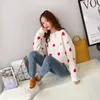 H.SA Kvinnor Söt söta pullover och tröjor Fall Fashion Koreanska Streetwear Tops Heart Sweater Jumpers Kawaii Chic Knitwear 210417