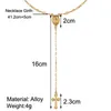 Chaines Modyle 2021 Collier de chaîne en or d'été Petit bijoux religieux Femmes039S2478468
