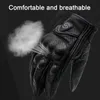 Wear Resistant Motorcycle Gloves Touch Screen Design Windproof Keep Warm Breathable Leather Gloves Moto Riding Accessories H1022