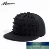 Unisex Punk Hedgehog Hat Personality Jazz Snapback Spike Studded Rivet Spiky Baseball Cap for Hip Hop Rock Dance Bons Dad hats Factory price expert design Quality