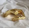 2021 Romantique Amour Câlin Sculpté Bagues À La Main Amour Créatif Pour Toujours Doigt Ouvert Bague À Main Réglable Pour Femmes Hommes Couple Bijoux De Mode