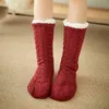 Autunno Inverno Fuzzy Warm Pantofola Donna Calzini Kawaii antiscivolo Super Soft Accogliente Kawaii Lolita Sleeping Socks Regalo di Natale 211204