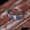 Band Rings Jewelry Luxury Opal Wedding For Women Natural Stone Bride Engagement Bridesmaid Finger Fashion Gift Drop Delivery 2021 Yqxwf