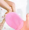 Glove Silicone Body Cleaner Wash Brush Skin SPA Massage Scrubber Bath Scrub Shampoo Shower Exfoliating Brushes