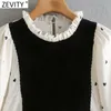 Kvinnor Vintage Black Velvet Patchwork Ruffles Casual Smock Blus kontor Lady Hearts Print Shirts Chic Blusas Tops LS7431 210416