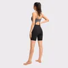 Yoga Outfit 2021 Oddychające Kobiety Spodenki Odzież Siamese Sportswear Fitness Sport Garnitur Bez Rękawów Głęboki V Neck Running Set