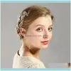 Hair Jewelryhair Clips & Barrettes Gorgeous Combs Crystal Floral Leaf Headband Women Pearl Jewelry Soft Chain Ornaments Bridal Tiara Wedding