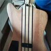 4 Strings Original Wood Neck-thru-Body Electric Bass Guitar with 2 Pickups,Black Hardware,Can be customized