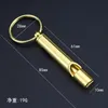 Großhandel Gold und Silber Sportwettbewerb Whistle Keychain Feld Survival Flaschenöffner Schlüsselanhänger