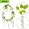 Couronnes de fleurs décoratives 2M Wisteria guirlande de vigne artificielle pour Mariage mariage décoration de jardin décor à la maison Fack Plantas Artificiales