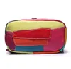 Lady Genuine Leather Sheepskin Travel Colorful Patchwork Luxury Shopper Bag