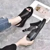 Sandalet Moda Peep Toe Siyah Kadınlar Yaz Elbisesi Kadın Bej Topuk Sandal Bayanlar Platformu Elegant 2021 Kadın Ayakkabı