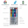 Faixa de LED 5M/10M RGB USB 5050 SMD LEDs Luzes Controlador de 44 teclas Faixas de luz com controle remoto Área de trabalho de férias Parede Sala TV Retroiluminação