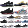 Nike Air Max 97 Ücretsiz Nakliye Yayın Sean Erkekler Kadınlar için 1 VF SW Hibrid Rahat Ayakkabılar Otantik Renkli Spor Sneakers Boyut 40-45