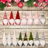 Juldekorationer Santa Faceless Doll Drop Ornaments Stand Dolls Mid-Year Decoration Cotton Pendant Festival Decor Noel Gott Nytt År