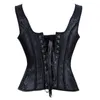 Kobiety Shapers Caudatus Steampunk Corset z filiżanką bielizny zamek błyskawiczny Overbust Trainer