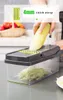 Multifunctional Vegetable Knife Choppers Slicers Fruit Potatoes Carrot Grater Kitchen Accessories Basket Slicer