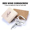 Bar Tools Manual Corkscrew AH SO Aged Red Wine Bottle Cork Opener