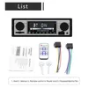 Урожай Автомобиль Bluetooth Радио MP3-плеер Стерео USB / AUX Classic Audio FM WMA WAV DC 12V Аксессуары 210625