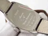 ABFファクトリー高級時計8880 CHクレイジーな時間ステンレス鋼FM2001自動メンズウォッチサファイアクリスタルホワイトダイヤルレザーストラップゲント腕時計