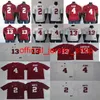 Alabama Crimson Tide Jerseys 13 Tua Tagovailoa Jersey 4 Jerry Jeudy 2 Jalen Hurts NCAA College Football Jersey Red White Stitched 150TH