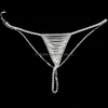 Andra kroppsmycken Sexig ihålig Rhinestone Bh och Thong Trosor för kvinnor Charm Bikinis Crystal Chain Harness Underwear Gift Drop Delivery 2