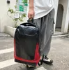 배낭 고품질 PU 가죽 학생 학교 가방 다기능 방수 하이킹 Daypack 야외 캠핑 핸드백