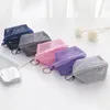 Fashion Women Zipper Mesh Cosmetic Bag Pouch Case Travel Small Makeup Bag Organizer Storage Pouch Girl Toiletry Beauty Bags