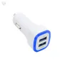 Chargeur de voiture LED double chargeurs de voiture USB adaptateur d'alimentation portable de véhicule 5V 1A