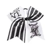 Hårtillbehör Halloween Big Bow Hårband Barnflickor Bowknot Scrunchies Bats Ponytailhållare M3563