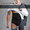 Mäns kroppsformar Herrmän mage kontroll trosor hög midja tränare shorts bantning formkläder underkläder underkläder bukformning