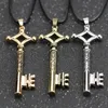 Pendentif Colliers Attaque Sur Titan Collier Eren Clé Shingeki No Kyojin Mode Vintage Rétro Anime Bijoux Pour Hommes Cosplay En Gros