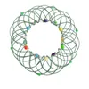 Multiple Changes Mandala Flower Basket Magic Flow Ring Toys Handmade Colored Iron Loops Wire Stress Reliever Relief Finger Fun Game H33MDRX2440838