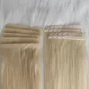 Invisible Skin Weft Attacher le ruban dans l'extension de cheveux humains Facile à porter Personnalisation du client VIP 10 pièces 50g # 18 18 pouces