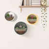 Flower Pots Home Indoor Wall Decoration Planting Hanging Round Planter Pot With Light Tube Drop 211130