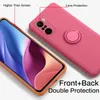 Custodia per telefono per Xiaomi Redmi K30 10 11 10T K40 10X 5G 4G Lite Ultra Pro Liquid Sofe gel di silice con anello titolare cinturino Cover925116027244