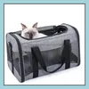 Forniture per trasportini per cani Animali domestici Giardino domestico Animali domestici per gatti Cani Colori Oxford grigio di alta qualità Piccoli cuccioli pieghevoli Gwb11624 Drop Delivery 20