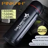 Pinah Thermos 1.2l 1.5l 1.9L Duża pojemność ponad 48h izolacji Czajnik próżniowy z paskiem na ramię odkryty z uchwytem Garnek wodny 210917