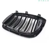 2 pieces suitable for BMW 2018-2021 years X3X4G01G02 modified single-line dual-line carbon fiber bright black front air intake grille