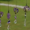 Natural stone Healing Spiritual Window Hanging Decor Amethyst Tree of Life Wall Hanging Chakra Prism Crystal Pendant Home Ornament