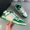 Skel-Top Sneakers 2021 Luksusowe Designer Mężczyźni Wiosna Obuwie Skórzane Kości Aplikacja Górna Eva Posółka Niski Top High-Top Sport But Modne Najwyższej Jakości Rozmiar 38-45