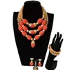 coral beads jewelry sets