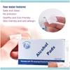 Sanitary Paper Care Health Beautyalcohol Wipe Pad Medical Swab Sachet Antibacterial Tool Cleanser Wet Wipes 100st/Lot 75% Alcohol Prep SW