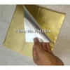 100 feuilles 20*20cm papier d'emballage en aluminium doré papier d'emballage de chocolat de mariage feuilles de papier d'emballage de bonbons 210402