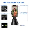 Автоматические съемки Selfie Sticks Вращающиеся автоматические отслеживания лица Trackod Camera Handheld Smartphone Gimbal аксессуары