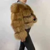 BEIZIRU Real Raccoon Silver Fur Coat Plus Size Clothes Natural Winter Women Round Neck Warm Thick Style Plus-Size 211122