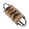 Car Organizer Tool Seat Suspension Zipper Storage Bag Roll Up Bags Waxed Canvas Tote Sling Holder Back For