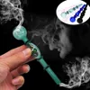 Transparent Tobacco Smoking Pipe Holder Glass Oil Burner Pipe Glassware Herb Hookah Cigarette Shisha Tube Smoking Pipes