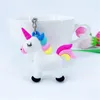 Portachiavi unicorno in PVC da favola carino portachiavi cavallo multi-stile portachiavi in lega per gioielli portachiavi da donna